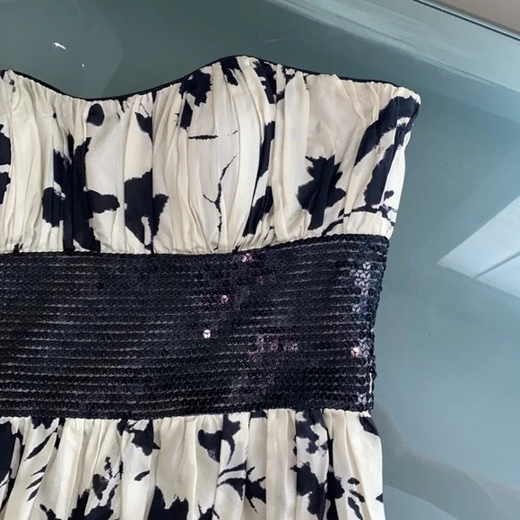 SILK Dress Lyndia Procanik Silk Dress with Beads Size 4 MSRP $398 - Picture 4 of 9